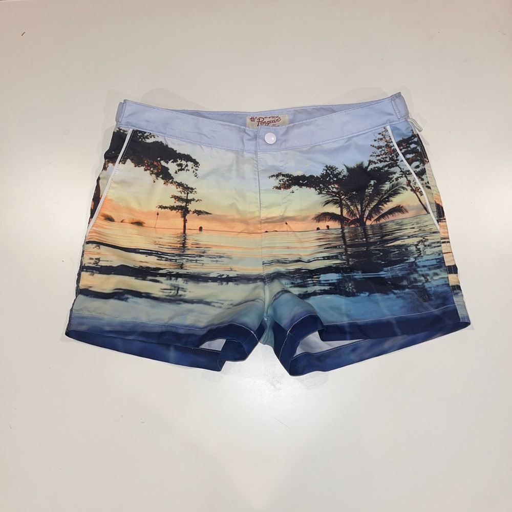 Penguin Tropical Swim Trunks